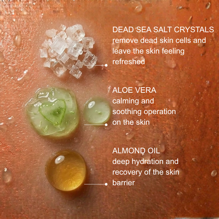SOFT EXFOLIATING BODY SCRUB AND BATH OIL