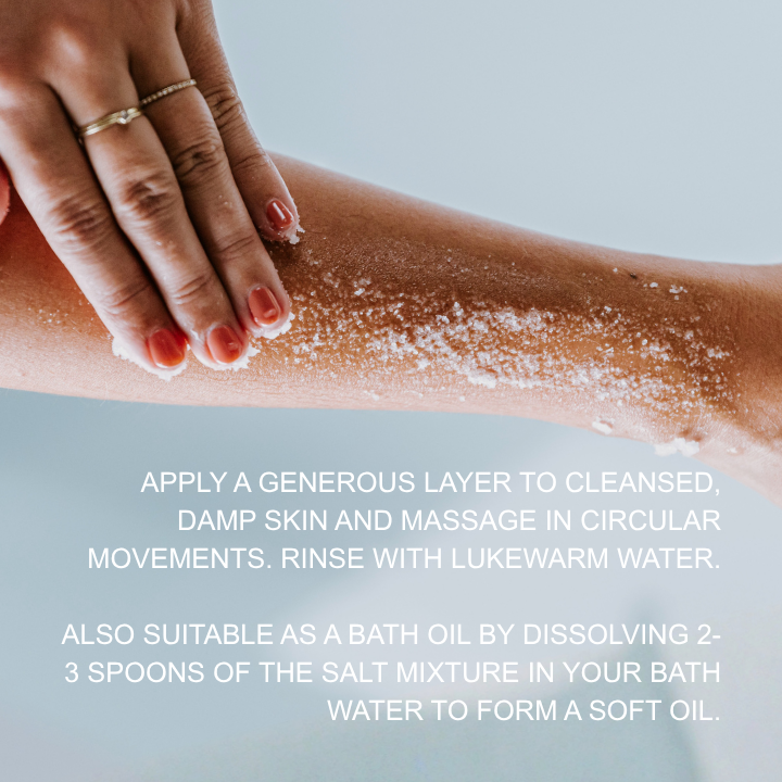 SOFT EXFOLIATING BODY SCRUB AND BATH OIL