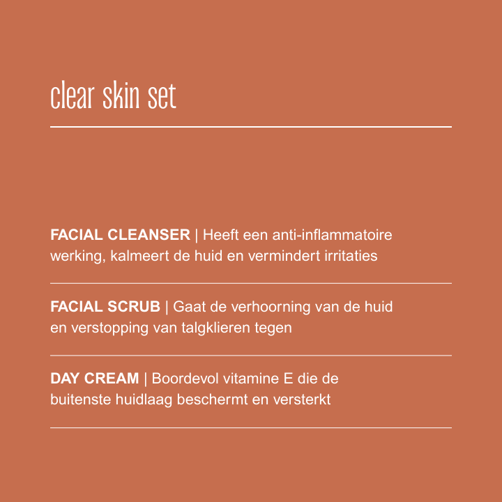 CLEAR SKIN SET - Acne huid